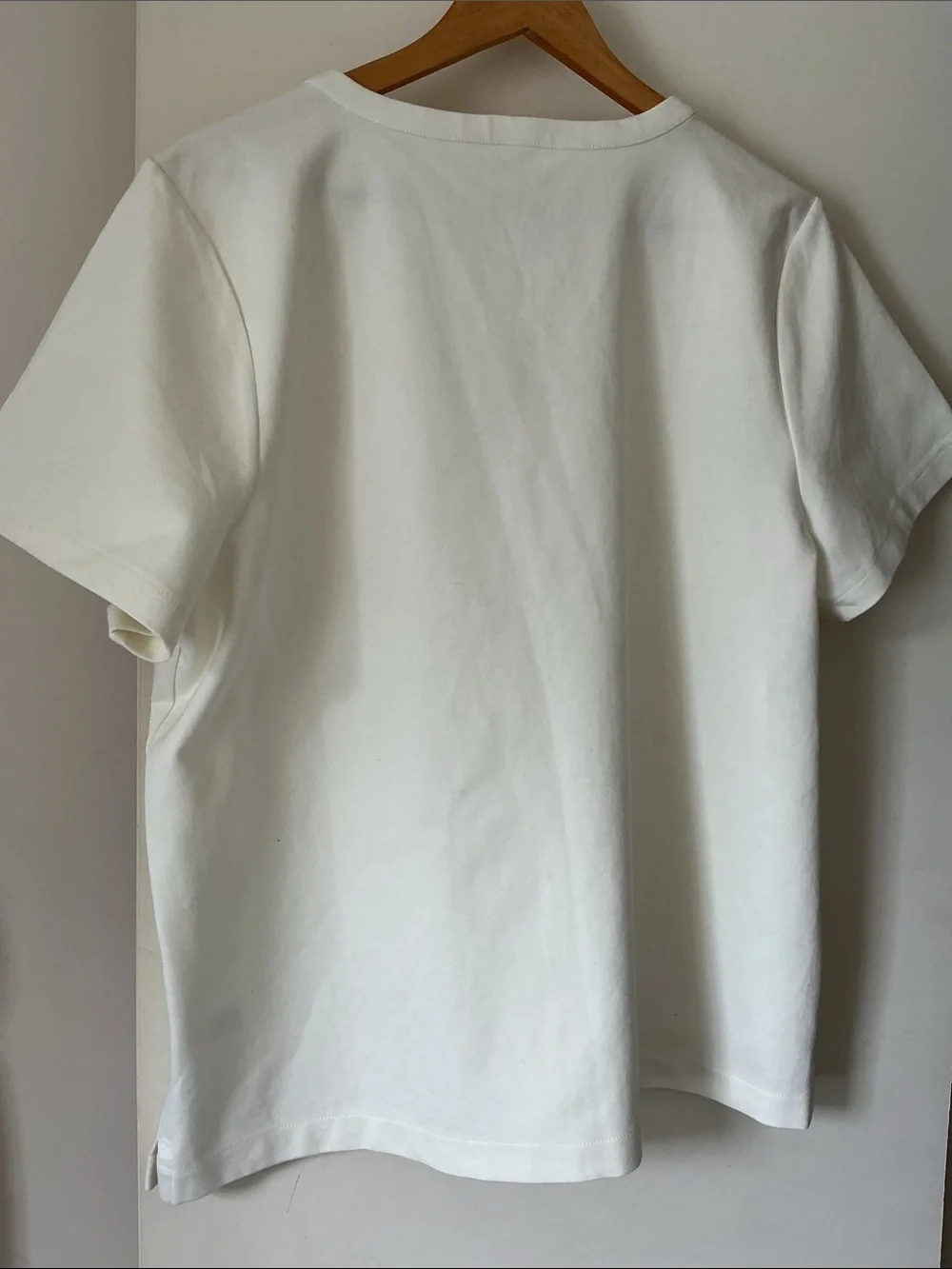 J. CREW Lace-Up White Short Sleeve Tee